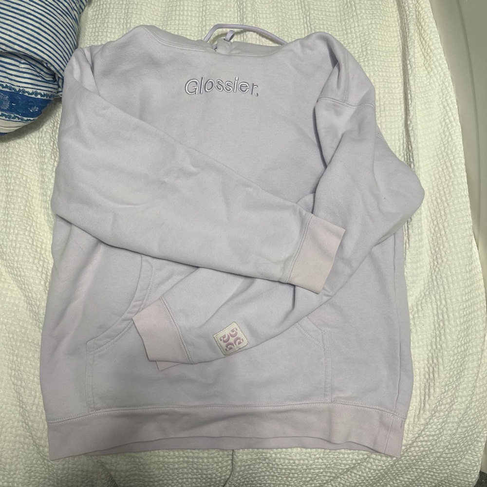 lavenderr glossier hoodie